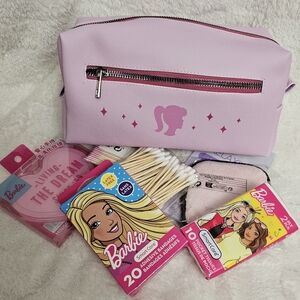Barbie Pink  Iconic Cosmetic Make-up Travel Bag Accessories Pouch Toiletry Bag
